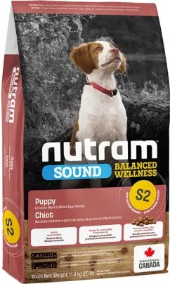 Nutram S2 Puppy Sound Balanced Wellness 11,4 kg (курица) сухой корм для собак