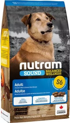 Nutram S6 Sound Balanced Wellness Adult Dog 2 kg (курка) сухий корм для собак