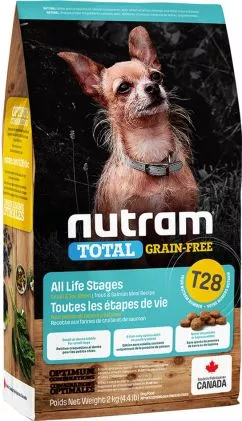 Nutram T28 Total MINI 2 kg беззерновий зі смаком лосося та форелі сухий корм для собак