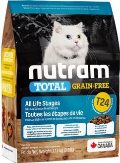 Nutram T24 Salmon & Trout Cat зі смаком лосося та форелі 1.13 кг сухий корм для котів