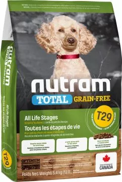 Nutram T29 Lamb Small Dog 5,4 kg (без злаків з ягняти) сухий корм для собак
