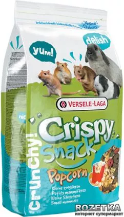 Корм для грызунов Versele-Laga Crispy Snack Popcorn зерновая смесь 650 г (5410340617304)