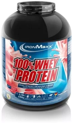 Протеин IronMaxx 100% Whey Protein 2350 г — Клубника (4260196292337)