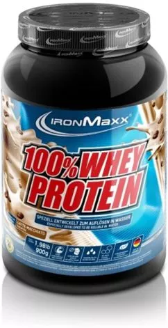 Протеїн IronMaxx 100% Whey Protein 900 г — Лате макіато (4260196292955)