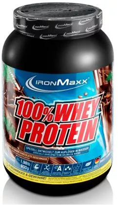Протеїн IronMaxx 100% Whey Protein 900 г — Чорний шоколад (4260196293372)