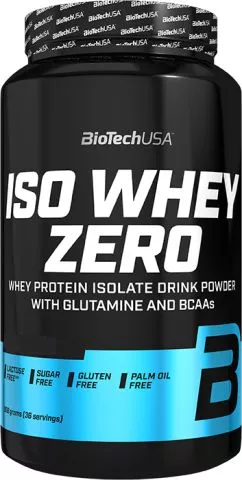 Протеин Biotech Iso Whey Zero 908 г Клубника (5999076222964)