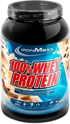 Протеїн IronMaxx 100% Whey 900 г Ванільна кава (4260196294614)