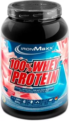 Протеин IronMaxx 100% Whey 900 г Малина (4260196292863)