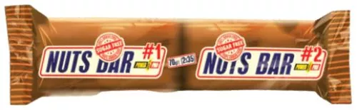Упаковка батончиків Power Pro Nuts Bar Sugar Free 70 г х 20 шт. з арахісом і карамеллю (4820214004030) - фото №2