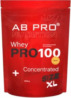 Протеин AB PRO PRO 100 Whey Concentrated 2000 г Арахис-карамель (PRO2000ABPC79)