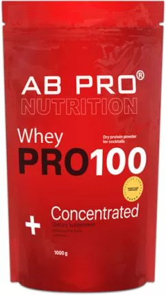 Протеїн AB PRO PRO 100 Whey Concentrated 1000 г Banana (PRO1000ABBA39)