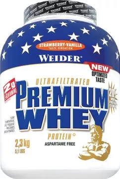 Протеин Weider Premium Whey Protein 2.3 кг Клубника (4044782300510)