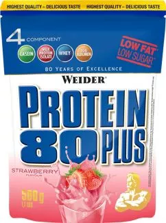 Протеин Weider Protein 80+ 500 г Strawberry (4044782301258)