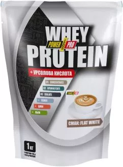Протеин PowerPro Whey Protein 1 кг Flat White (4820214003941)