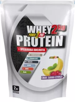 Протеин PowerPro Whey Protein, 2 кг Банан-клубника (4820214001053)