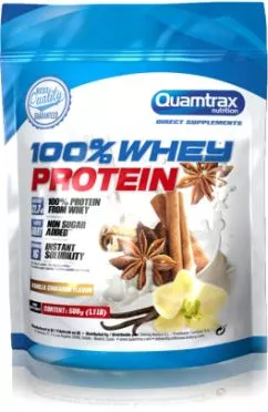 Протеїн Quamtrax Whey Protein 500 г — Ваніль Кориця (8436046979505)