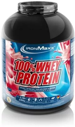 Протеїн IronMaxx 100% Whey Protein 2350 г — Малина (4260196292825)