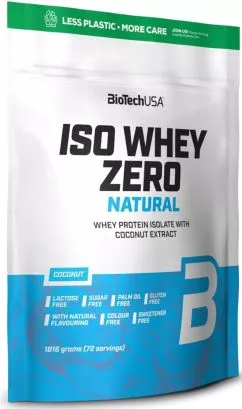 Протеин Biotech IsoWhey Zero Natural Lactose Free 1816 г Клубника (5999076236862)