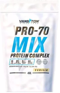 Протеин Vansiton Mega Protein Pro-70 450 г Vanilla (4820106591570)