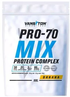 Протеин Vansiton Protein Pro-70 900 г Banana (4820106591617)