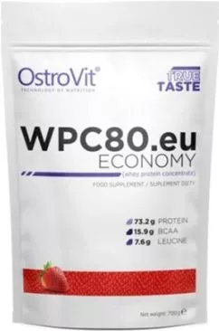 Протеин OstroVit WPC80.eu Economy 700 г Клубника (5902232611878)