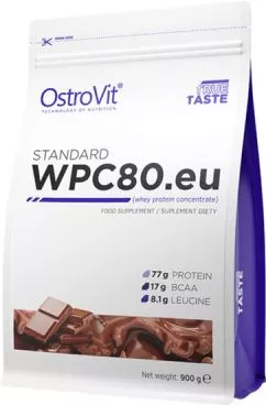 Протеин OstroVit Standard WPC80.eu 900 г Шоколад (5902232610550)