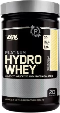 Протеїн Optimum Nutrition Platinum Hydrowhey 795 г Velocity Vanilla (748927026412)
