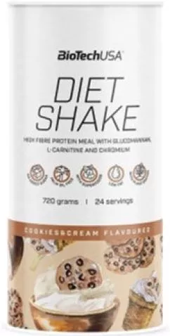Протеин Biotech Diet Shake 720 г Печенье и крем (5999076240524)