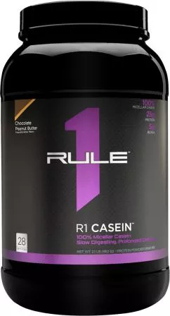 Казеїн R1 (Rule One) Casein зі смаком шоколадної арахісової пасти 900 г (853414006560)