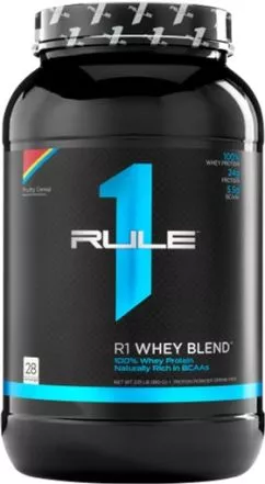 Сироватковий протеїн R1 (Rule One) Whey Blend 908 г зі смаком Fruity cereal (837234108482)