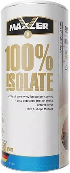 Изолят сывороточного протеина Maxler 100% Isolate со вкусом шоколада 450 г (4260122320912)