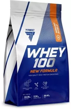 Сироватковий протеїн Trec Nutrition Whey 100 (New Formula) – 700 г – Арахісова олія-ваніль (5902114019846)