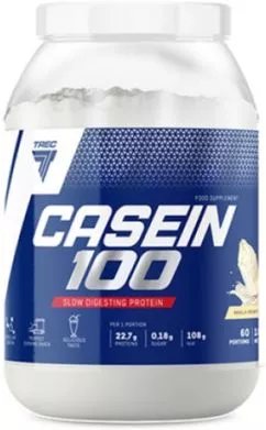 Казеїновий протеїн Trec Nutrition Casein 100 – 1800 г – Ванільний крем (5902114018177)