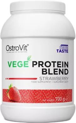Протеин OstroVit VEGE Protein Blend 700 г Клубника (5903246228175)
