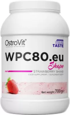 Протеин OstroVit WPC80.eu Shape 700 г Клубничный шейк (5902232611106)