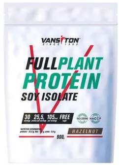 Соевый изолят Vansiton Plant Protein 900 г Лесной орех (4820106592539)