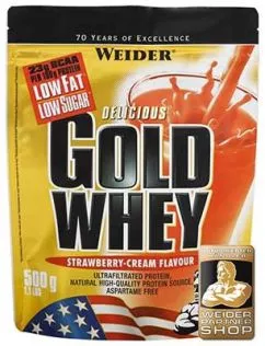 Протеин Weider Whey Gold 500 g /16 servings/ Strawberry Cream 500 г