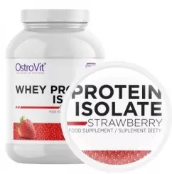 Протеин OstroVit Whey Protein Isolate 700 g / 23 servings/ Strawberry 700 г (5903246222555)
