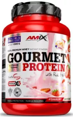 Протеїн AMIX Gourmet Protein - 1000 г Strawberry-white choco (8594060004808)