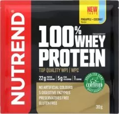 Протеин Nutrend 100% WHEY PROTEIN 30 г Малина (8594073179357)