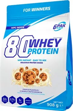 Протеин 6PAK 80 Whey Protein 908 г Печенье (5902811811248)