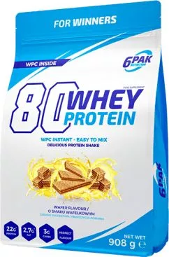 Протеин 6PAK 80 Whey Protein 908 г Вафельный (5902811811439)