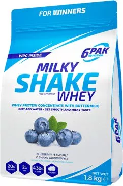 Белковая добавка 6PAK Milky Shake Whey 1800 г Черника (5902811802406)