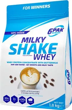 Білкова добавка 6PAK Milky Shake Whey 1800 г Латте (5902811802246)