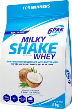 Белковая добавка 6PAK Milky Shake Whey 1800 г Кокос (5902811802529)