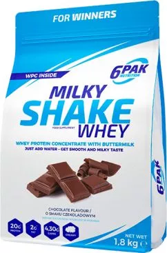 Белковая добавка 6PAK Milky Shake Whey 1800 г Шоколад (5902811802321)