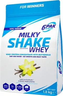 Белковая добавка 6PAK Milky Shake Whey 1800 г Ваниль (5902811802642)