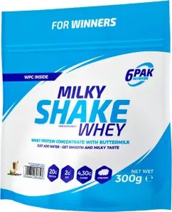 Белковая добавка 6PAK Milky Shake Whey 300 г Латте (5902811803397)