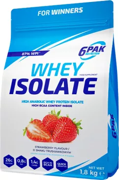Протеїн 6PAK Whey Isolate 1800 г Полуниця (5902811807753)