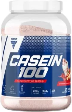 Казеїн Trec Nutrition Casein 100 600 г Полуниця-Банан (5902114016722)